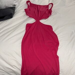 Hello Molly Pink Cut-Out Dress